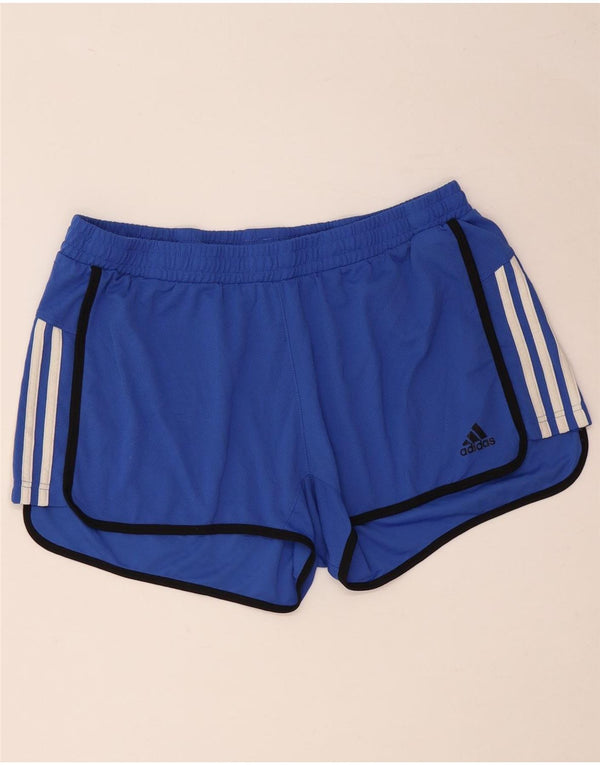 Pantaloni scurți sport Climalite ADIDAS pentru femei UK 20/22 XL poliester albastru