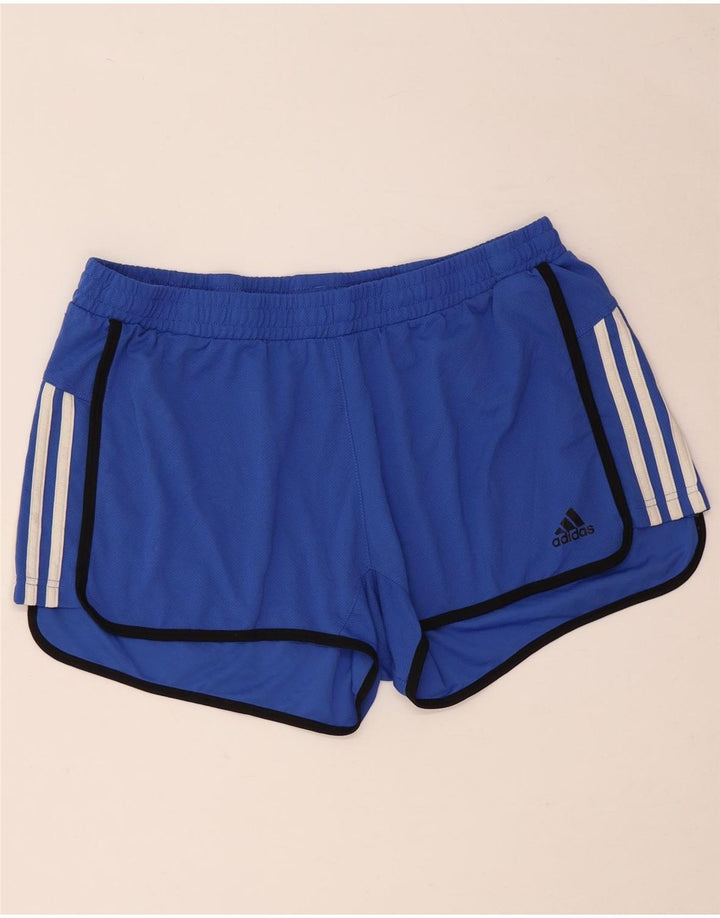 Pantaloni scurți sport Climalite ADIDAS pentru femei UK 20/22 XL poliester albastru