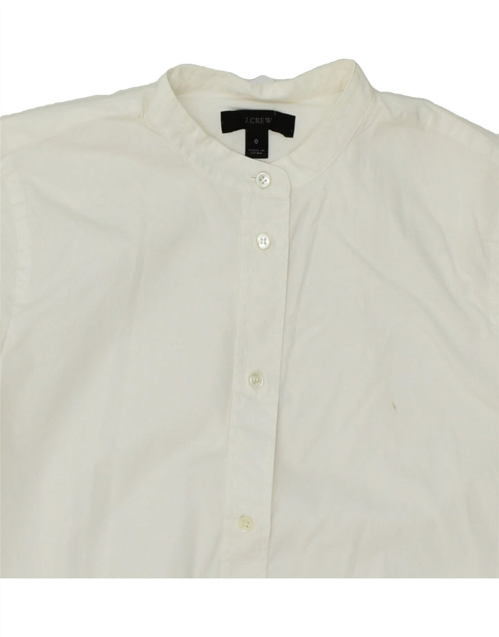 J. CREW Womens Long Sleeve Bodysuit US 0 XS White Cotton Vintage J. Crew and Second-Hand J. Crew from Messina Hembry 