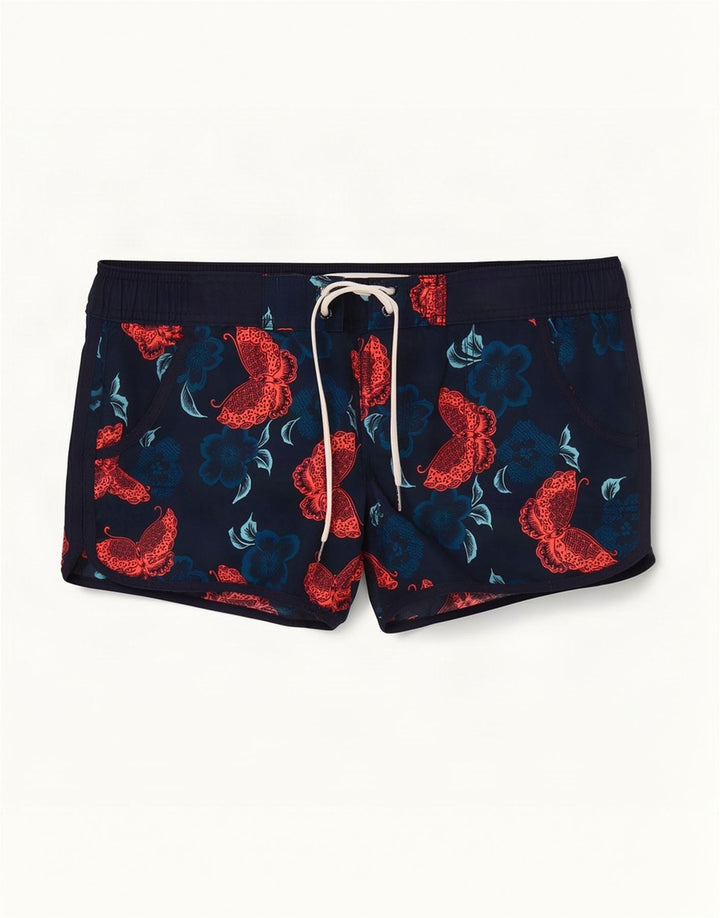 Pantaloni scurți de înot pentru femei Fat Face UK 12 Medium Bluemarin Floral Poliester