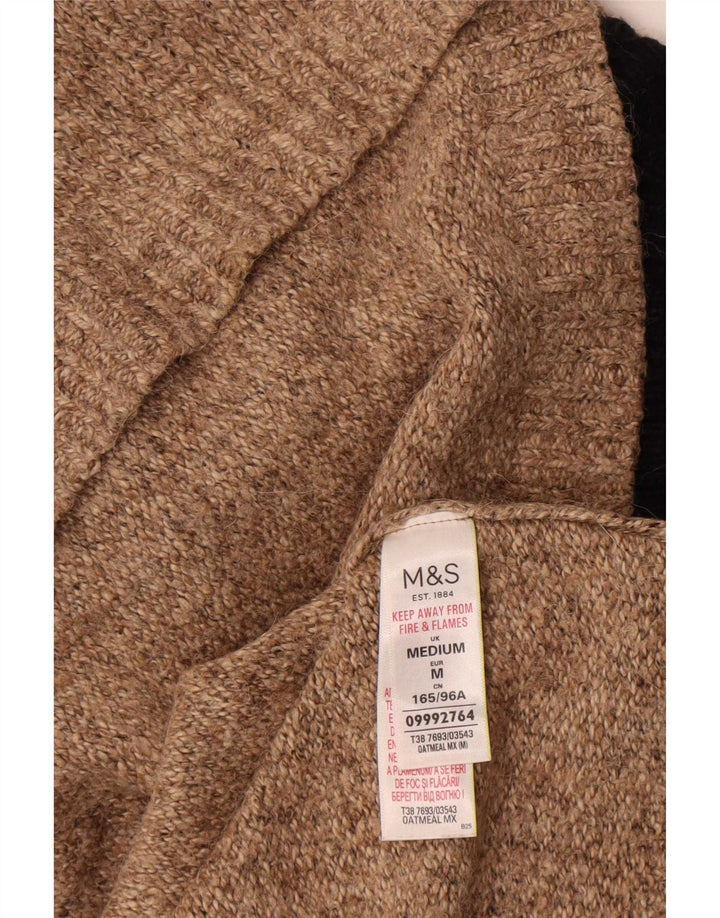 Pulover pentru femei Marks & Spencer, cu mânecă scurtă, cu gât țestoasă, 14, Medium