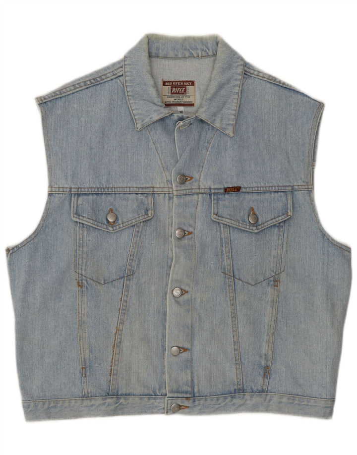 Gilet pentru bărbați Rifle Denim UK 38 Medium Blue Bumbac