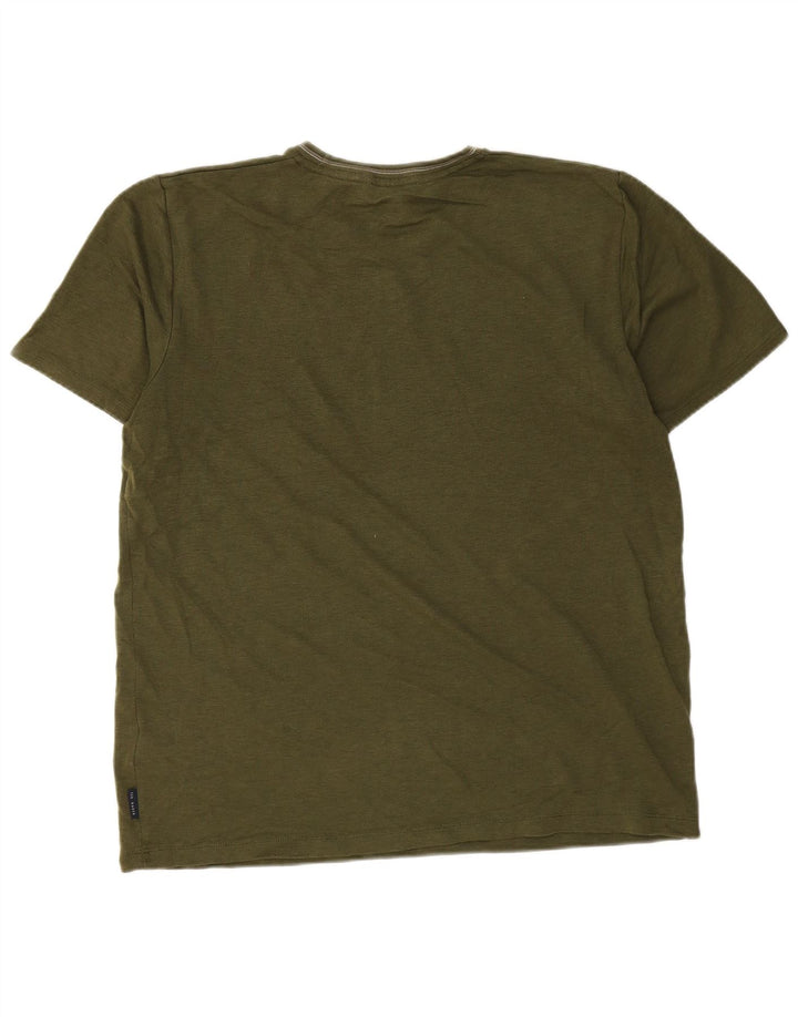 Tricou Bărbați Ted Baker Mărimea Top 4 Mare Kaki Bumbac