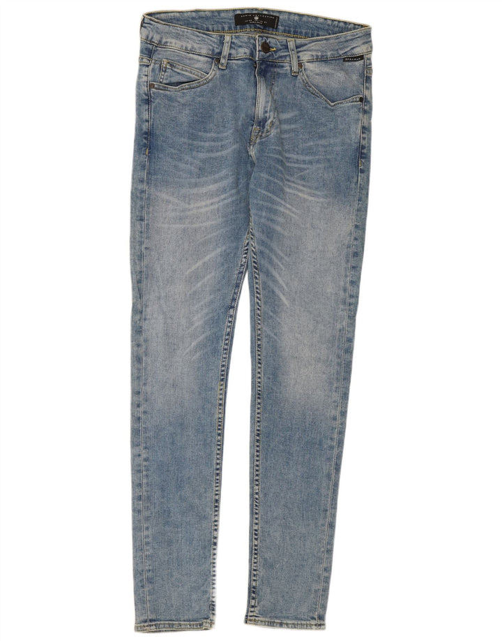 Blugi skinny pentru bărbați Zara EU 40 Medium W31 L29 Albastru