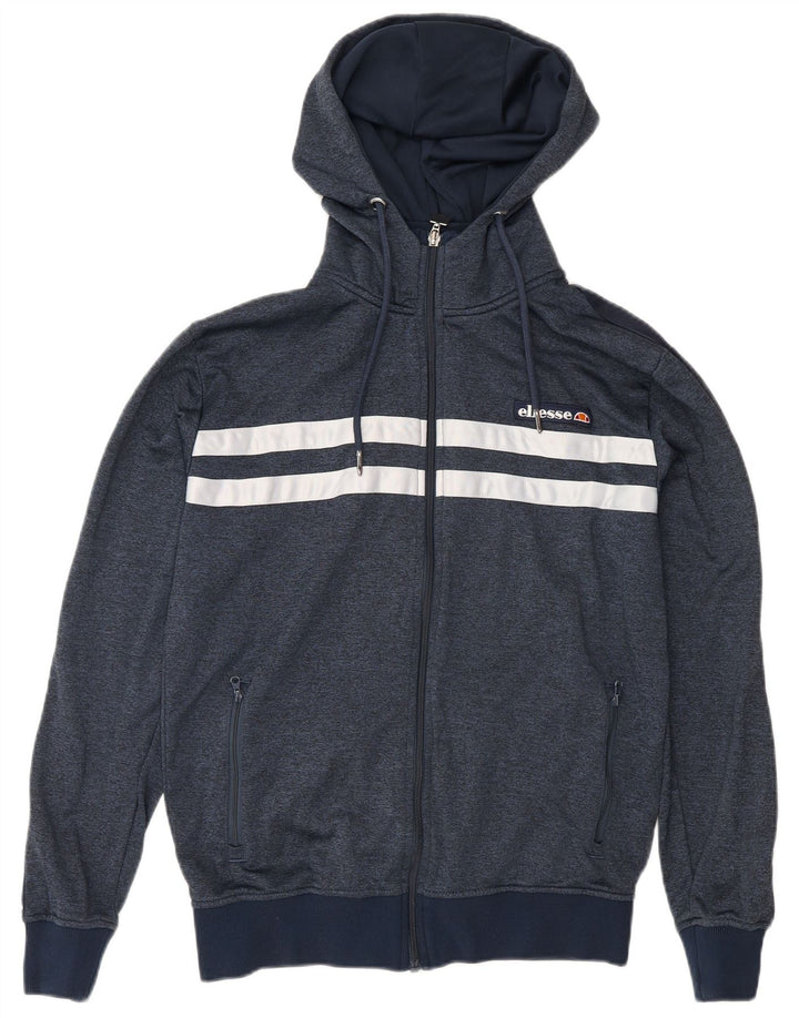 Pulover cu glugă cu fermoar pentru bărbați Ellesse, albastru mic, color block