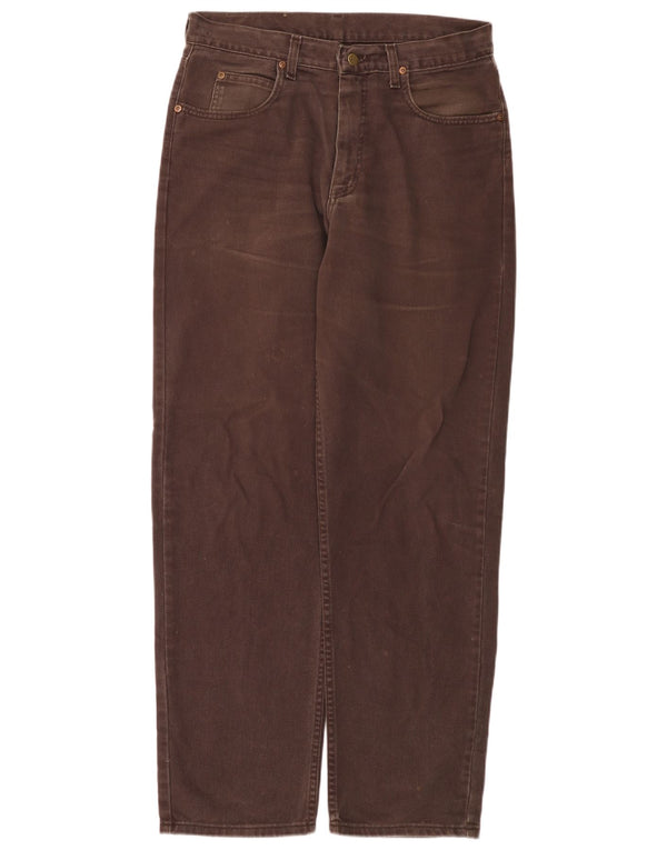 Lee Kansas Straight Jeans W34 L32 maro bumbac