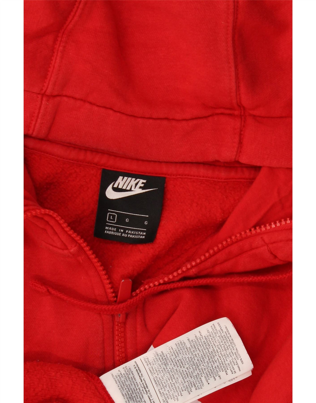 Pulover Nike pentru bărbați, cu fermoar, bumbac roșu mare