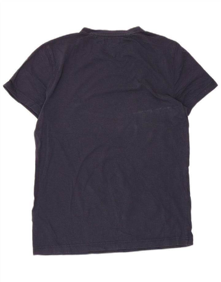 Tricou pentru bărbați Tommy Hilfiger Top mediu din bumbac bleumarin