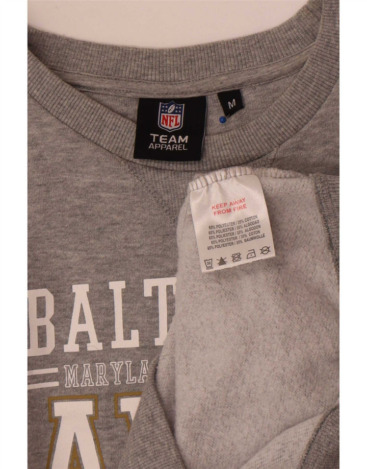Pulover cu grafic NFL Baltimore Ravens pentru bărbați, gri mediu, cu pete