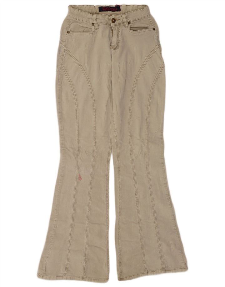 Pantaloni din velur evazat pentru femei Fishbone L27 L32 Bej