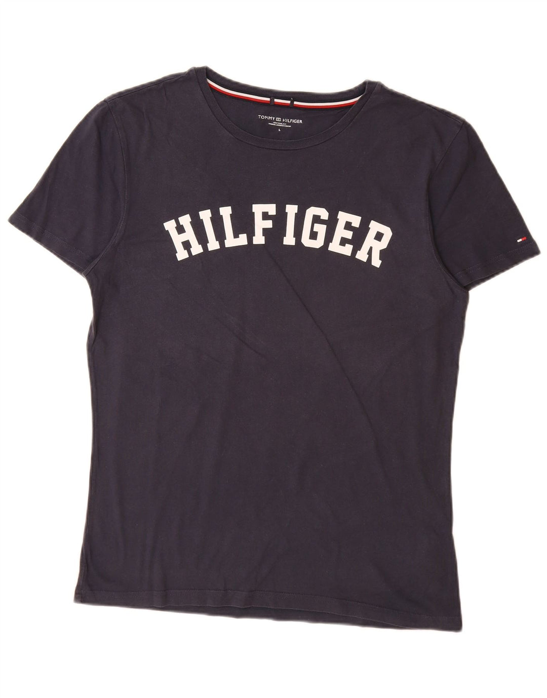 TOMMY HILFIGER Tricou grafic pentru bărbați Top mare din bumbac bleumarin