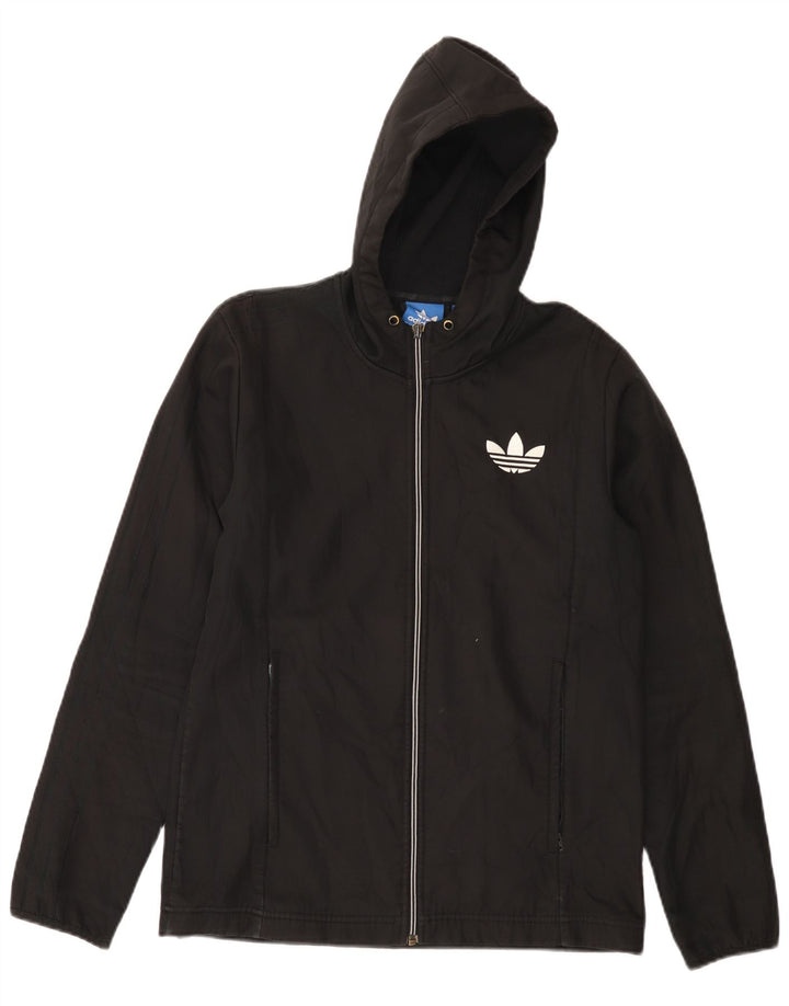 Pulover Adidas pentru bărbați, cu fermoar, XS, poliester negru