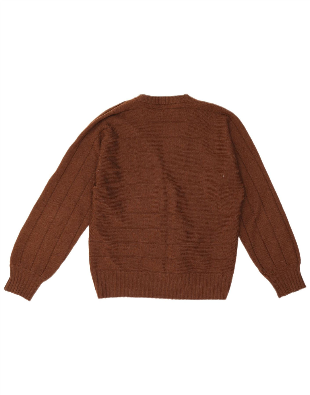 Pulover cardigan pentru femei Luisa Spagnoli UK 14 Lână cu dungi maro mediu