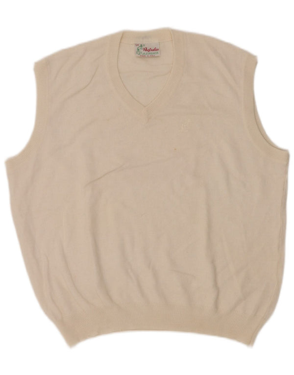 AUSTRALIAN L'ALPINA Vestă bărbătească Tank Top IT 54 XL Lână albă