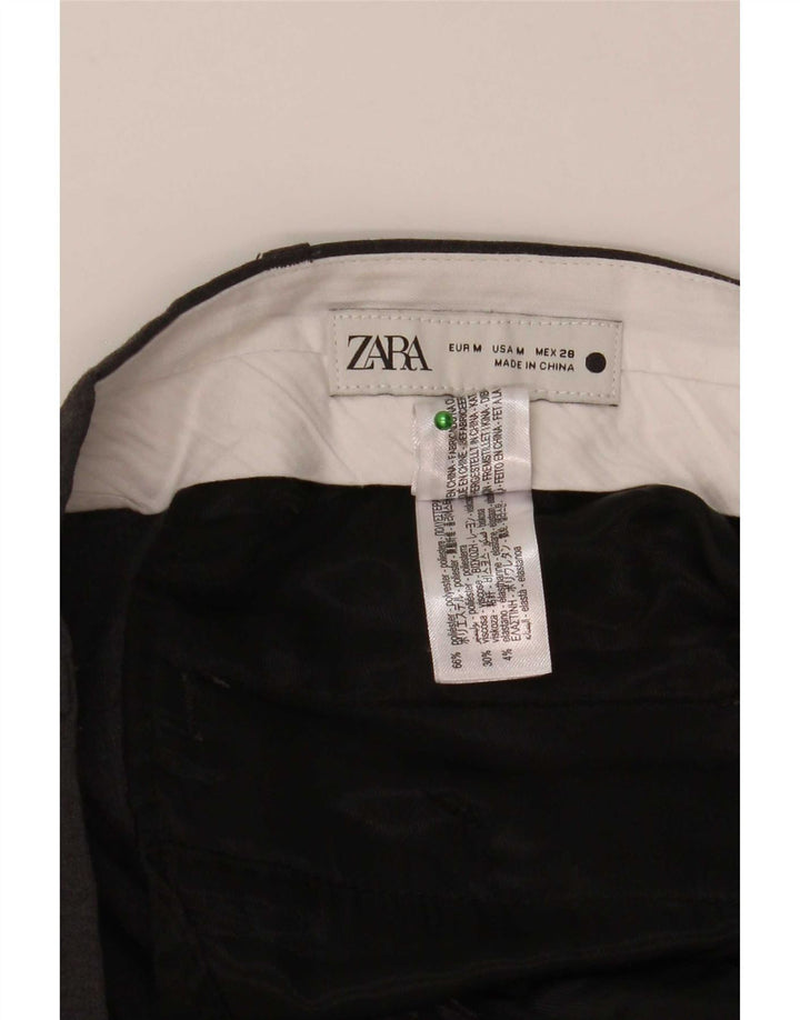 Pantaloni casual drepti pentru bărbați Zara Mediu L32 L29 Poliester gri
