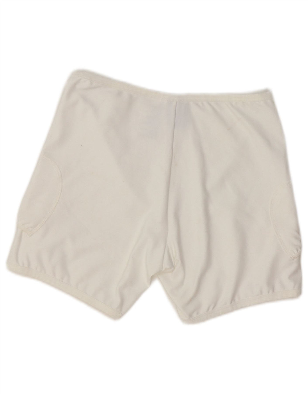 Pantaloni scurti sport NIKE Dri Fit pentru femei UK 12 Poliester alb mediu