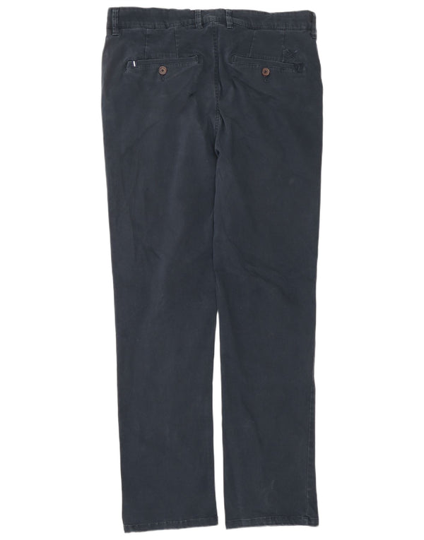 CREW CLOTHING Pantaloni chino drepți pentru bărbați L34 L32 bleumarin