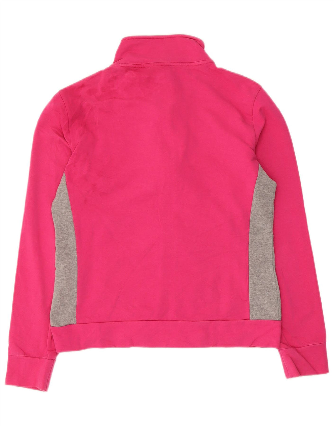 Jachetă de trening pentru femei ELLESSE UK 12, bumbac color bloc de culoare roz mediu