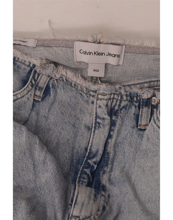 Blugi largi Calvin Klein pentru femei W26 L30 albastru