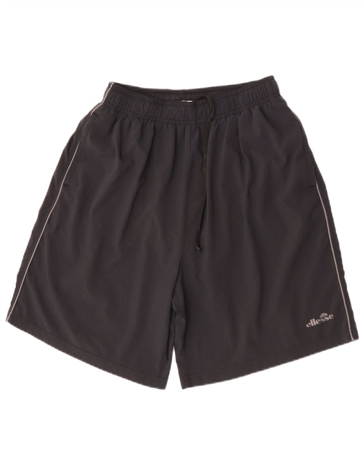 Pantaloni scurți sport Ellesse pentru bărbați, poliester mediu negru
