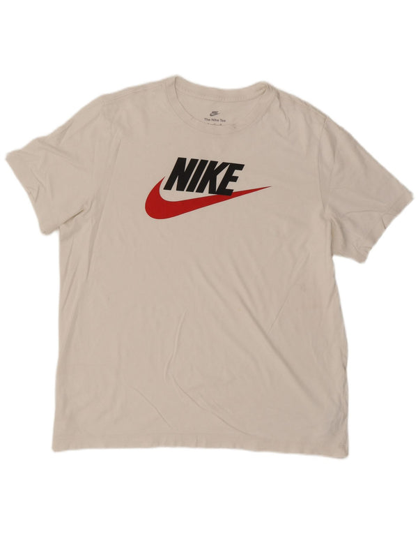 Tricou grafic pentru bărbați Nike Top XL Bumbac alb