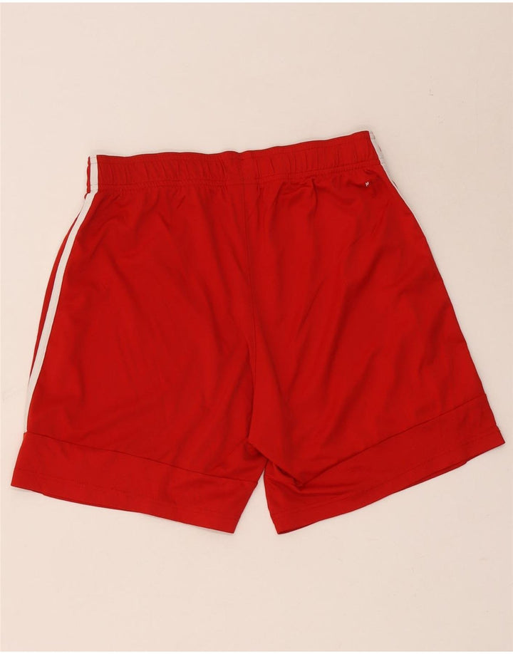 Pantaloni scurți sport Adidas pentru femei UK 14 Poliester roșu mediu