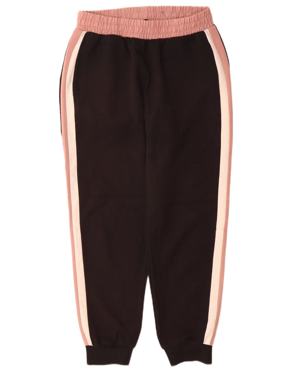 Pantaloni de trening Zara pentru femei Joggeri UK 12 Medium Black Colorblock