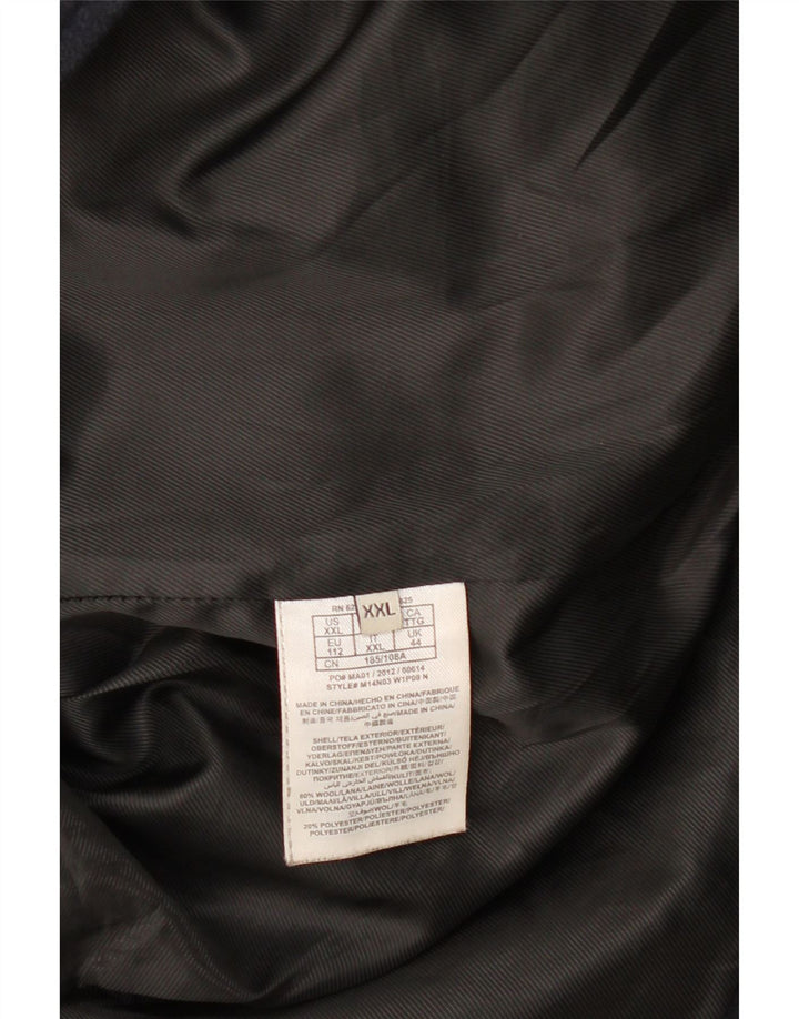 Palton pentru bărbați Guess UK 44 2XL Lână bleumarin