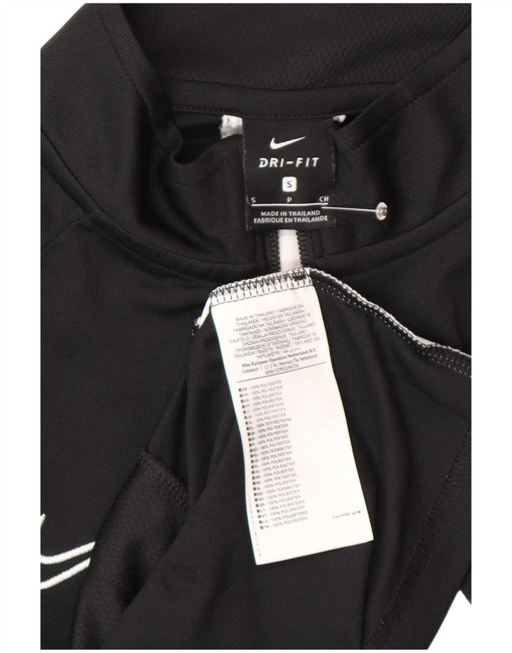 Jachetă de top pentru trening Nike Dri Fit pentru bărbați, mică, neagră, din poliester