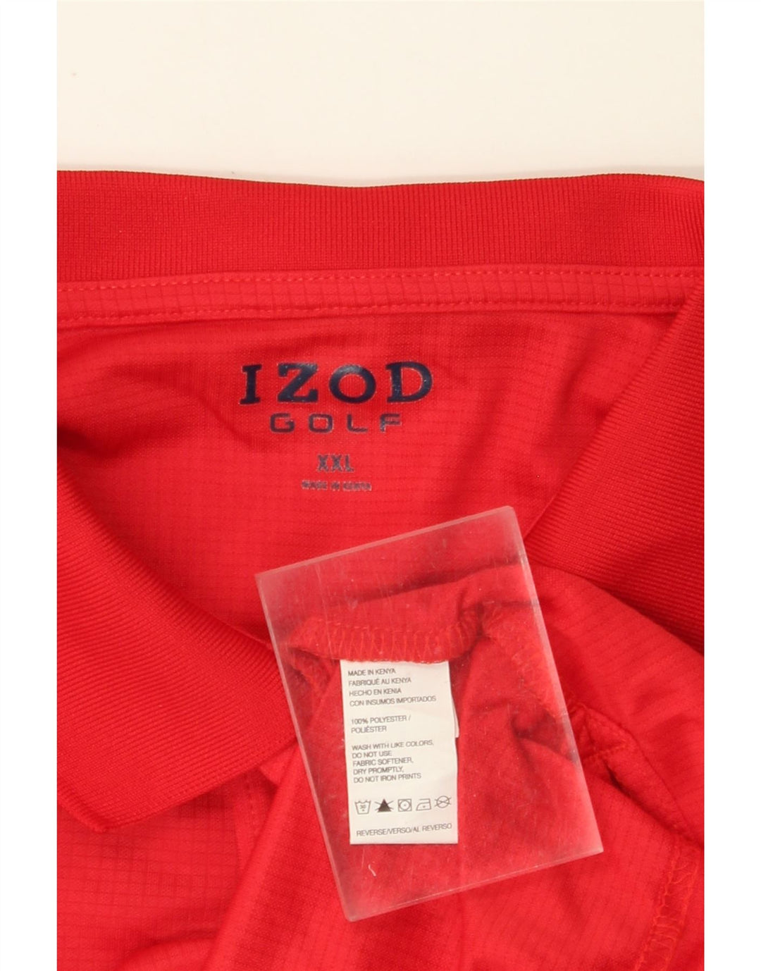 Tricou polo pentru bărbați IZOD 2XL poliester roșu