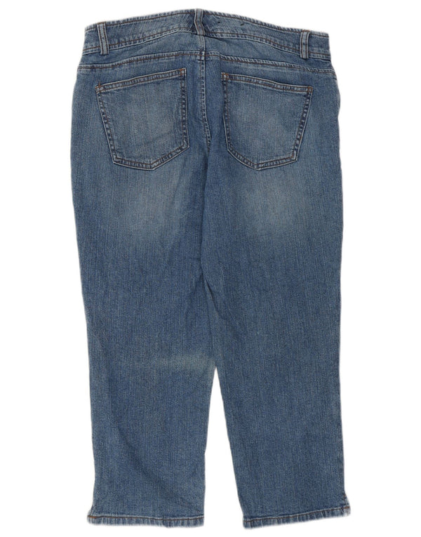 Jeans Chaps pentru femei Petite Capri US 8 Medium W30 L21 Bumbac albastru