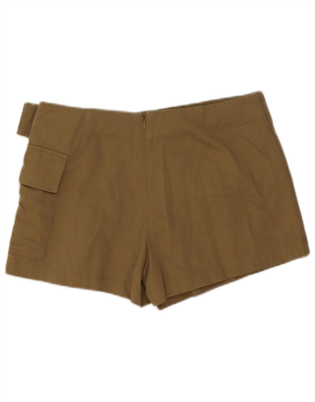 Pantaloni scurti cargo pentru femei Zara Medium W28 Kaki Bumbac
