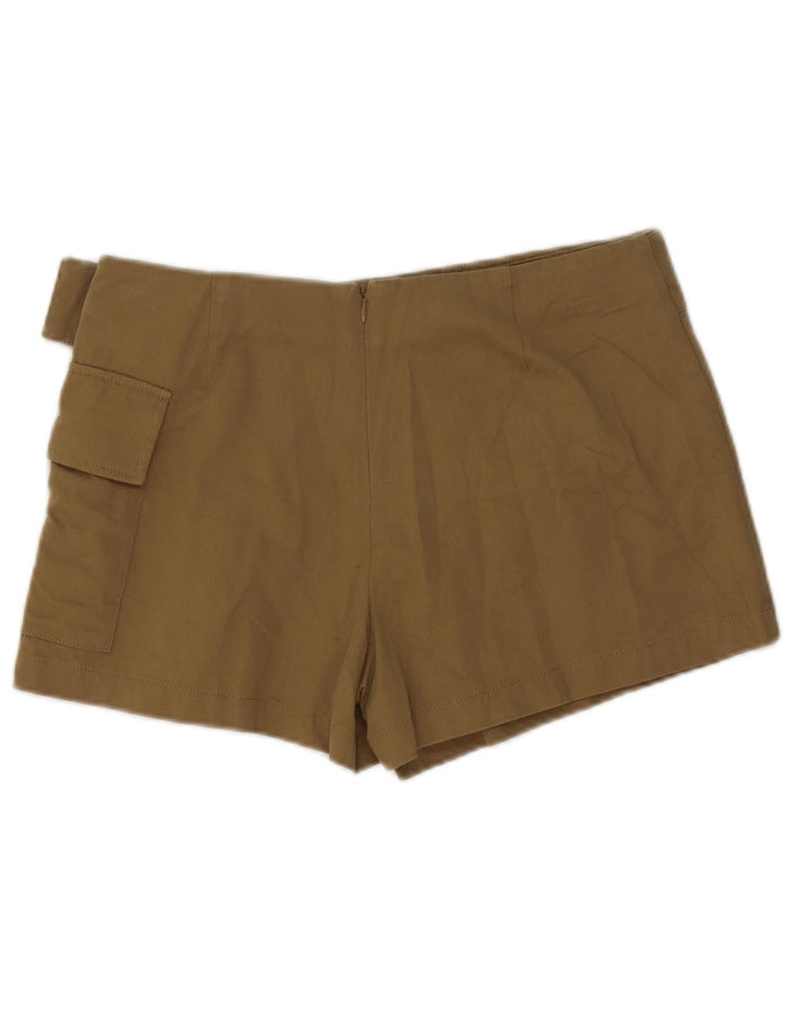 Pantaloni scurti cargo pentru femei Zara Medium W28 Kaki Bumbac