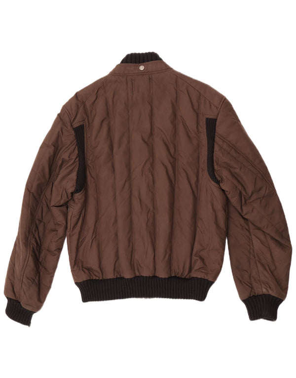 Jachetă de ploaie Bomber pentru bărbați Refrigiwear UK 42 XL Maro Nailon color bloc