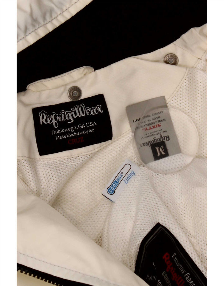 Jachetă de ploaie cu glugă pentru femei Refrigiwear UK 12 Poliamidă albă medie