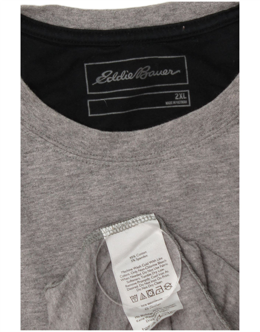 EDDIE BAUER Tricou pentru bărbați Top 2XL bumbac gri