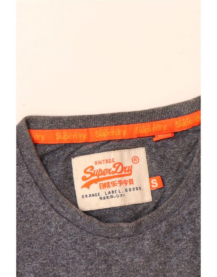 Tricou din jerseu pentru bărbați Superdry Top mic, albastru marine, bumbac cu pete