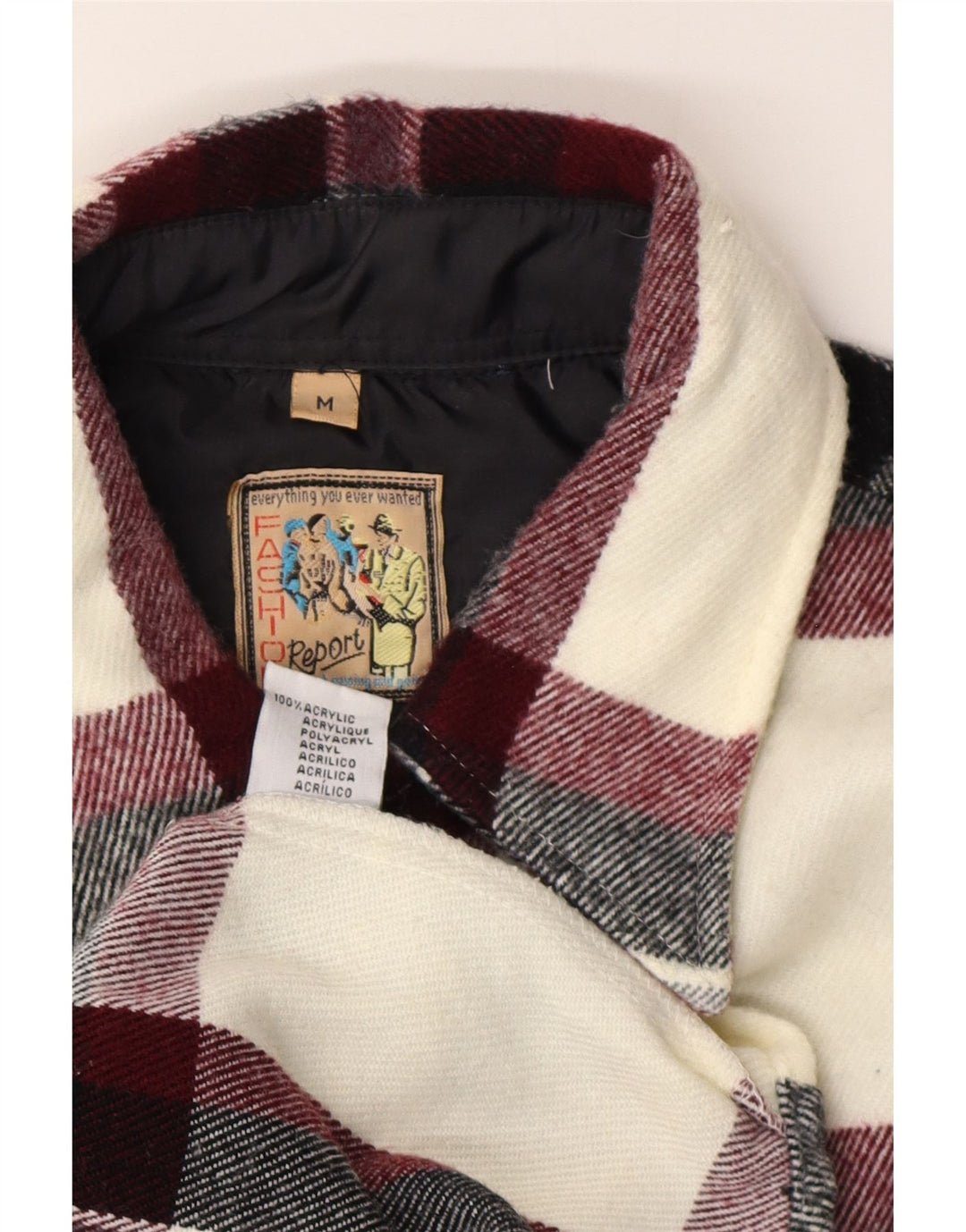 Raport Cămașă bărbați Lumberjack Flannel Medium Burgundy Check Acrylic