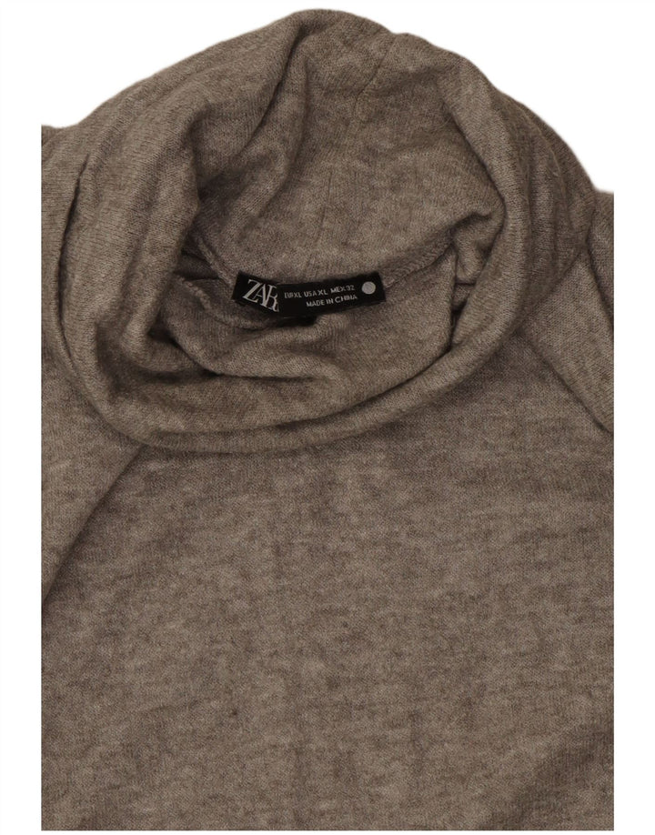 Top femeie Zara cu mânecă lungă UK 18 XL gri