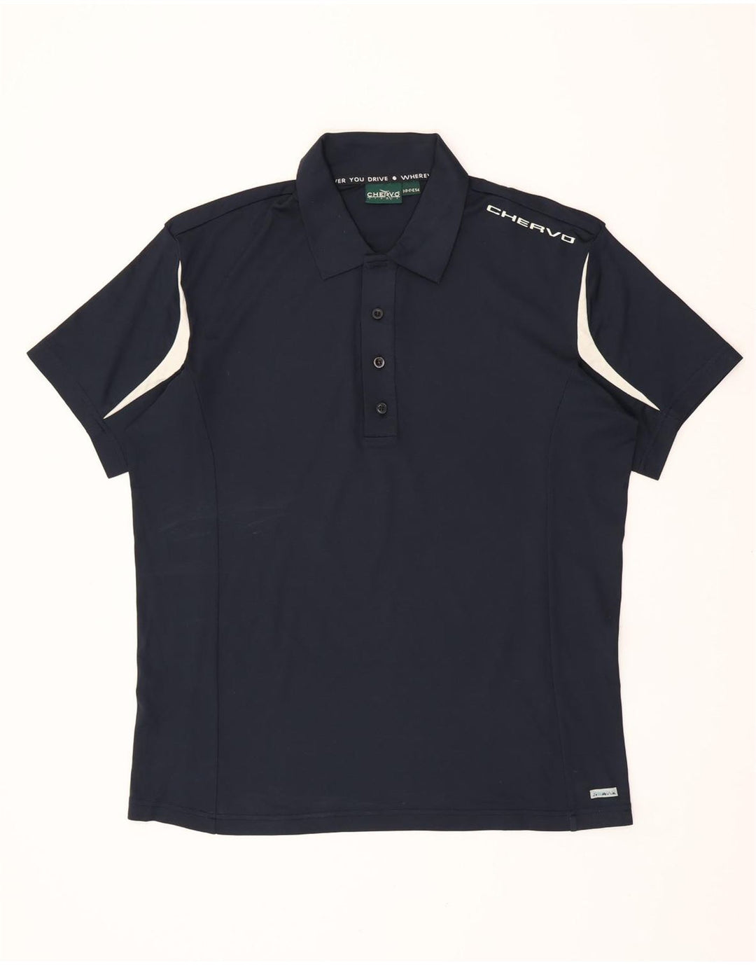 Cămașă polo CHERVO pentru bărbați IT 54 XL Navy Blue Colorblock
