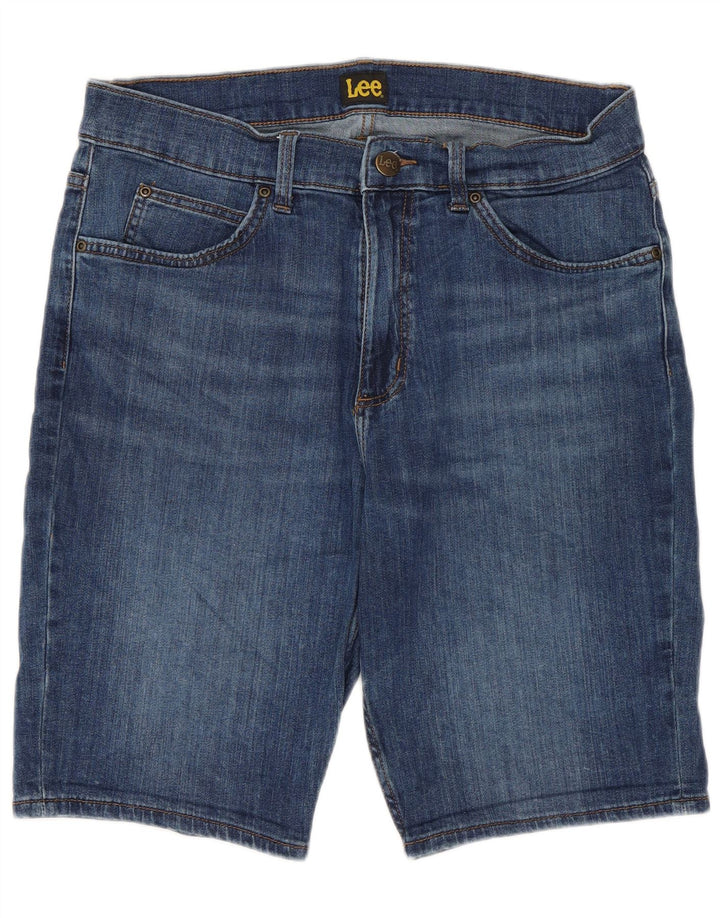 Pantaloni scurți din blugi pentru bărbați Lee W33, mare, albastru, bumbac