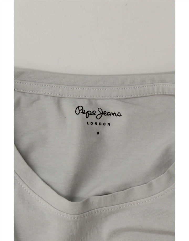 Top grafic pentru femei PEPE Jeans cu mânecă lungă UK 14, gri mediu