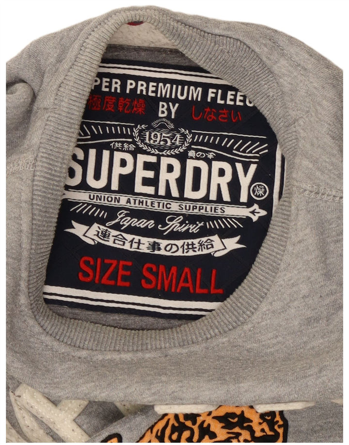 Pulover grafic Superdry pentru bărbați, bumbac mic, gri
