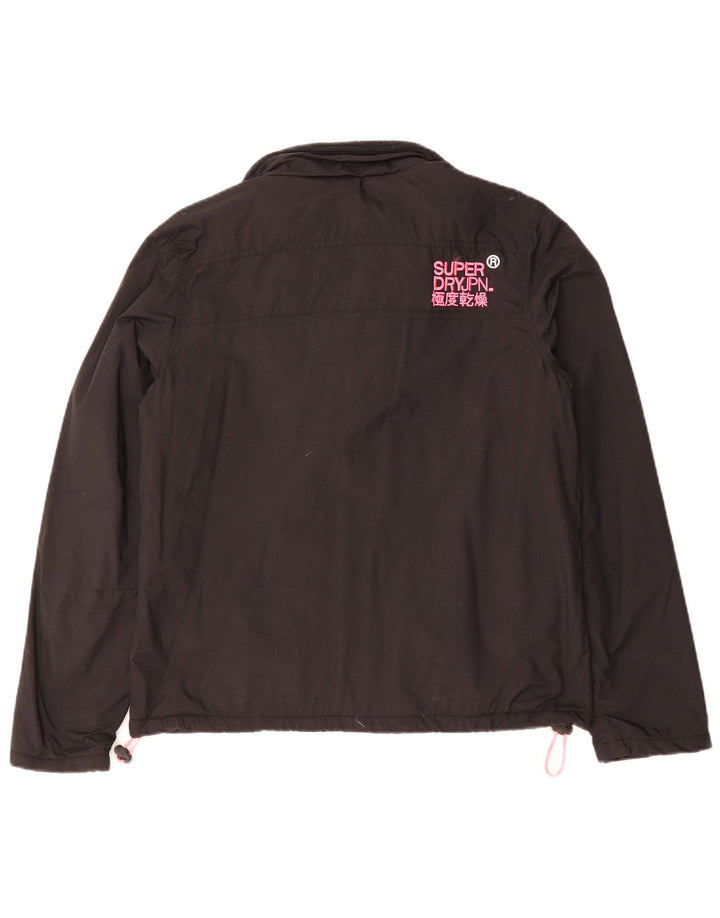 SUPERDRY Windhiker Windbreaker Jacket pentru femei UK 16 Large Black