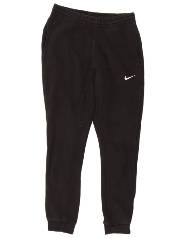 Nike Mens Tracksuit Trousers Joggers Small Black Cotton