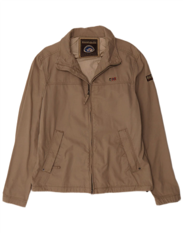 Bomber Napapijri pentru femei UK 18 XL, bumbac, bej