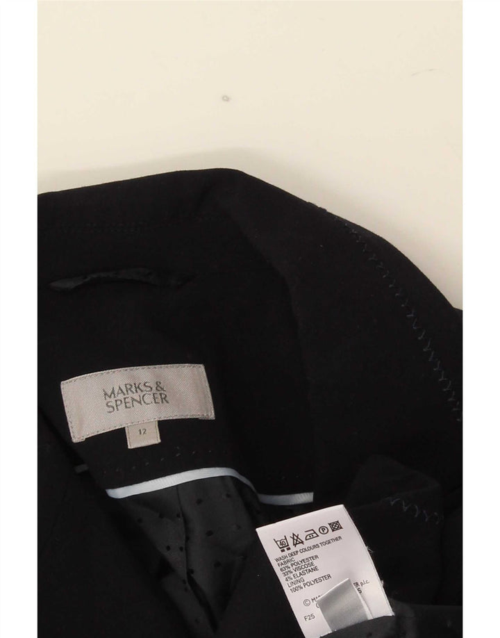 Jachetă pentru femei Marks & Spencer cu 1 buton, UK 12, bleumarin mediu