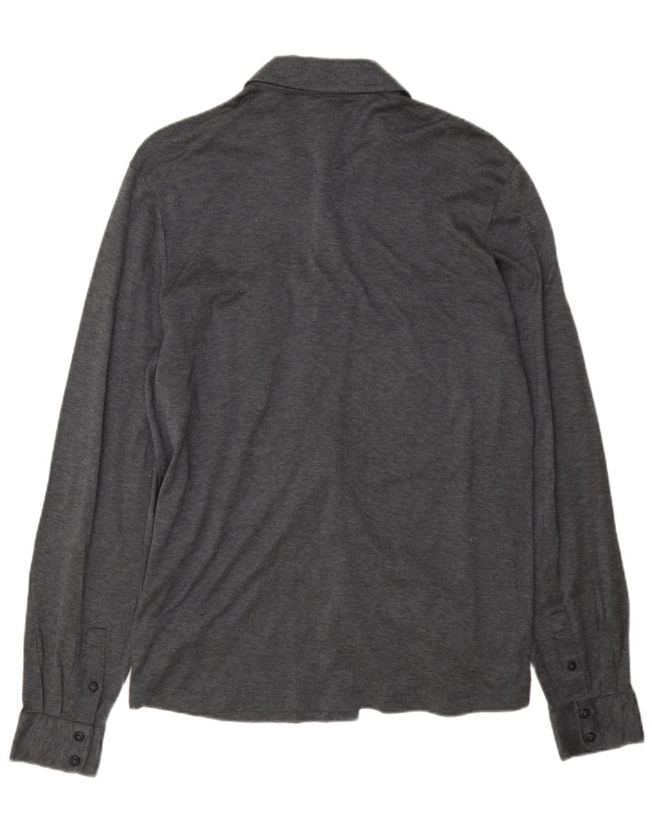 Cămașă pentru bărbați Hugo Boss Slim Fit, mare, gri, bumbac
