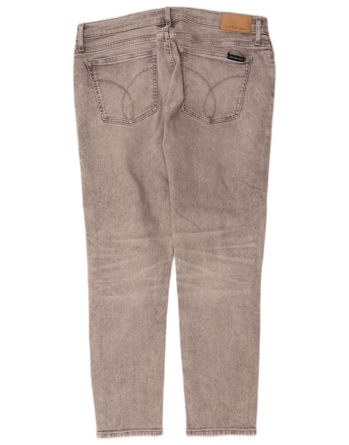 Calvin Klein Blugi de damă cropped W31 L25 bumbac gri