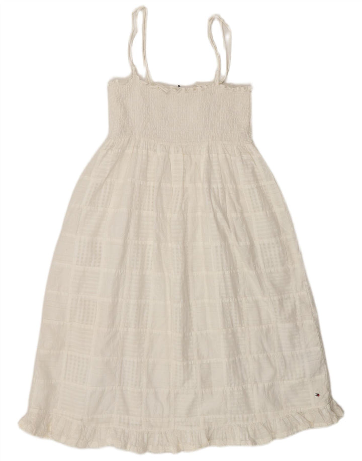 Rochie de soare pentru femei Tommy Hilfiger UK 8 Small White Check Bumbac